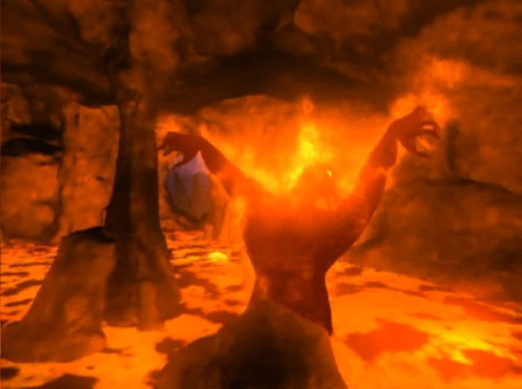 进入森罗殿，发现一只火焰恶魔。。。正当他消灭玩怪鸟之后，看到你了。.jpg