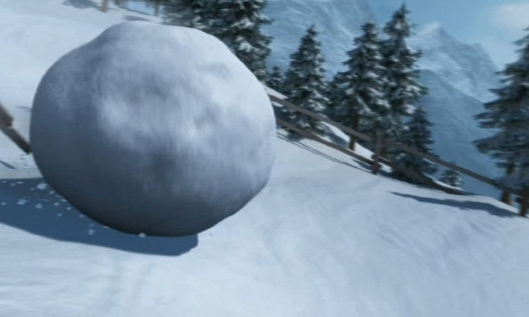 雪地高峰处巨大的雪球滚了下来.jpg